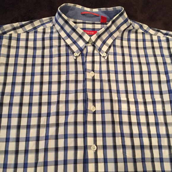 🛍️Men's Izod Button down Long Sleeve Plaid Shirt XL - Picture 4 of 4